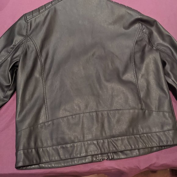 Men's Urban Black Leather Jacket (L/G) - Picture 8 of 12